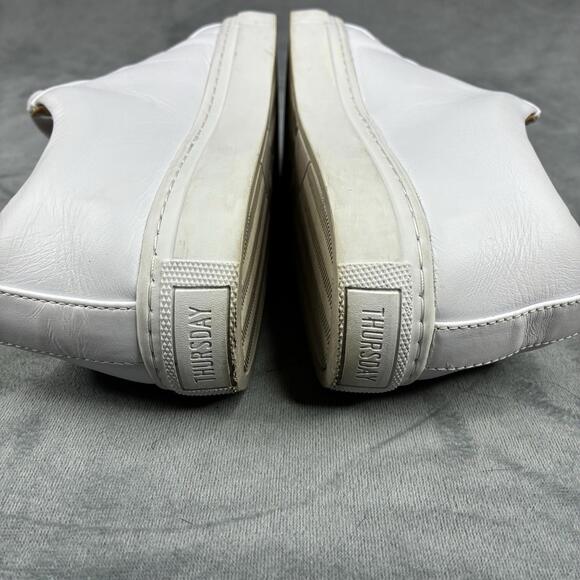 Thursday Boot Company Premier Low Top White Leather Sneakers Womens Size 6 - Picture 9 of 15